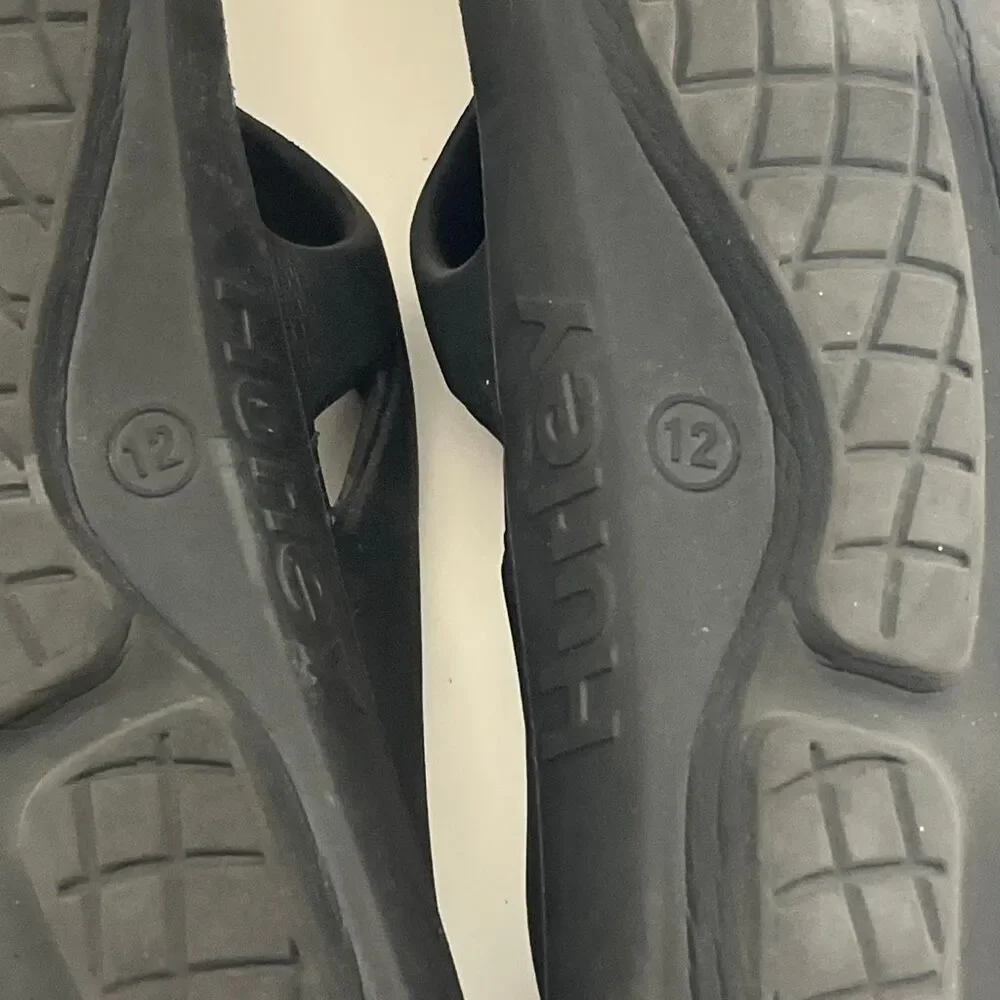 Hurley Men's Black Injection Step In Nonslip Flip-Flop Sandals Size‎ 12